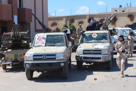 East Libyan forces target munitions in Misrata with air strikes