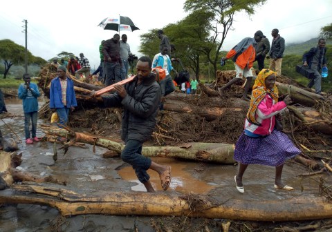 Death toll from Kenya landslides rises to 56 as heavy rains lash country’s north west