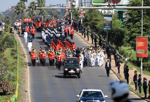 Thousands gather to bid farewell to Kenya’s longest serving leader Moi
