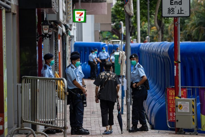 Hong Kong police arrest four under new security law in move slammed by rights group