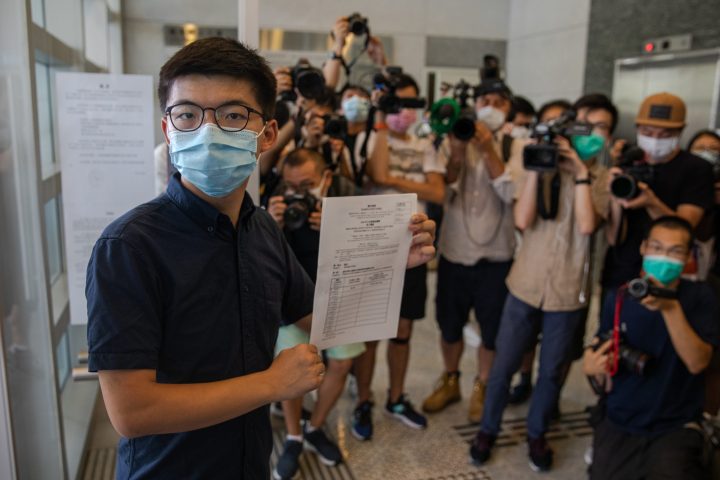 Democracy activist Joshua Wong launches bid for Hong Kong legislature