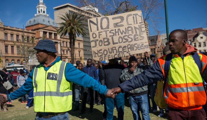 Outsourcing: Protesting guards demand job security in Tshwane