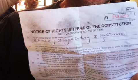 #FeesMustFall: Was ‘high treason’ on the cards for arrested students?