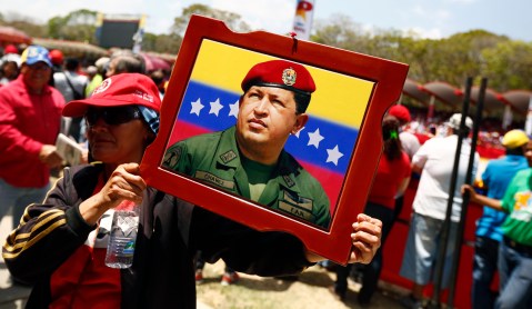 One year later, Hugo Chavez is remembered with pomp and protests