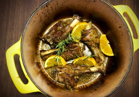 Lockdown Recipe of the Day: Pot Roasted Lamb Shanks with Orange and Rosemary