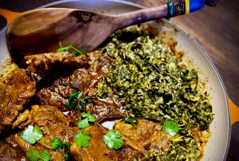 What’s cooking today: Coconut lamb and spinach curry