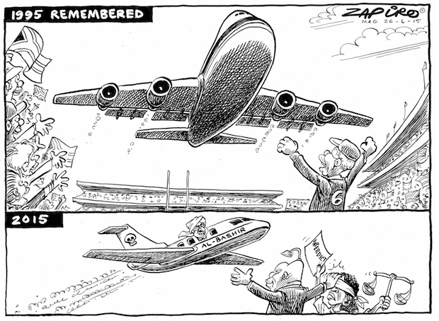 Zapiro cartoon, 1995 Remembered