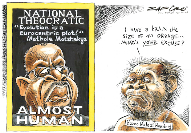 Mathole : Homo Naledi promotes Africans as Subhuman
