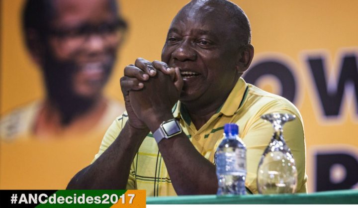 #ANCdecides2017: It is Cyril Ramaphosa