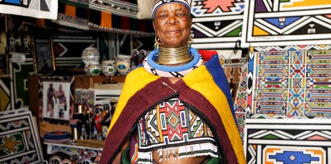 Esther Mahlangu gives feather-light masterclass at National School of the Arts