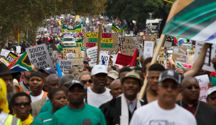 #Zumamustfall: Thousands march calling for Zuma to step down