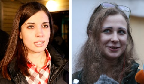 Amnestied Pussy Riot pair criticise Putin after release