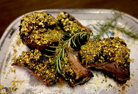 Lockdown Recipe of the Day: Rosemary-soy rack of lamb with a pistachio crust
