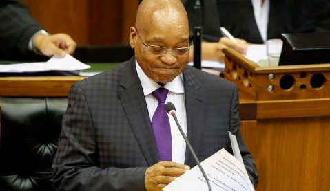 Parliament diary: Placards, a date for the Marikana report, and an F-bomb