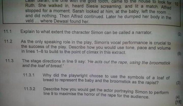 Analysis: The outrage over exam ‘baby rape’ question is justified