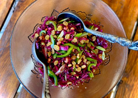 What’s cooking today: Crunchy red cabbage salad