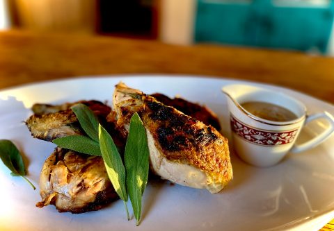 What’s cooking today: Sage-butter Spatchcock Chicken
