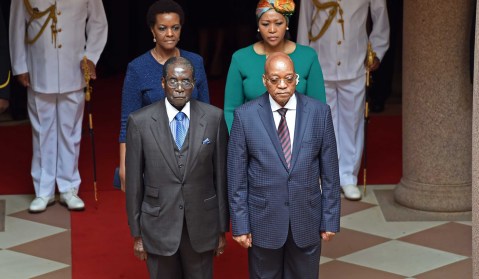 In Pretoria, Zuma brings Mugabe in from the cold
