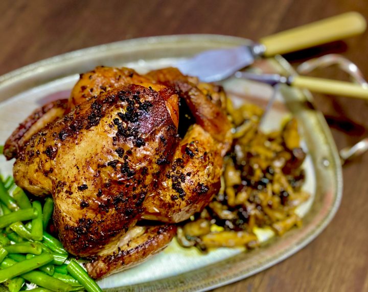 What’s cooking today: Garlic-soy roast chicken