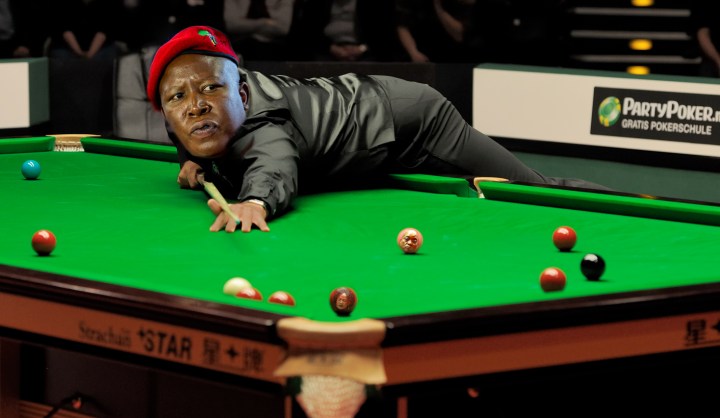 Snookered: Malema’s move backs the ANC into a very tight Parliamentary corner