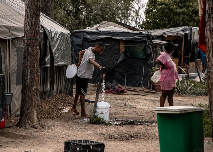 Evicted farmworkers in Paarl South tent town live in hope of a municipal housing solution